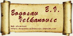Bogosav Velkanović vizit kartica